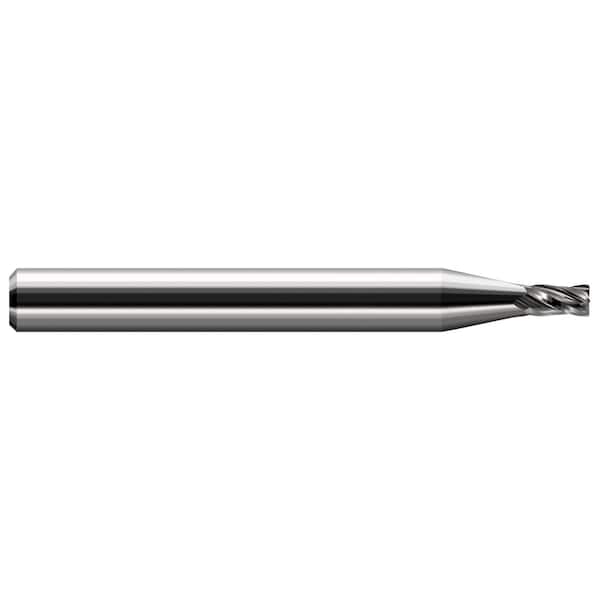 Miniature End Mill - 4 Flute - Corner Radius